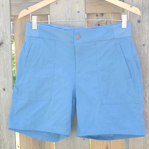 ATHLETA Trekkie Bermuda 2.0 Shorts Women's 6 Ripstop Lightweight Hiking Blue - Picture 2 of 11